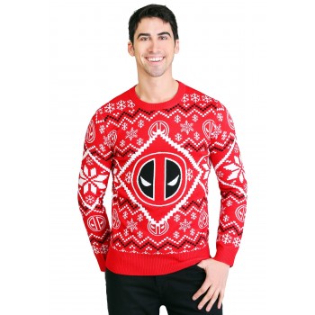 Christmas Sweater Deadpool Knitted  BUY
